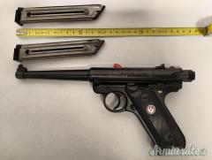 Ruger | Sturm MARK IV .22 LR Long Rifle, SPLENDIDA PISTOLA COMPLETA DI VALIGETTA E DOPPIO CARICATORE