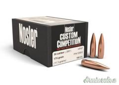 NOSLER 308” 175 GRANI  CUSTOM COMPETITION HPBT