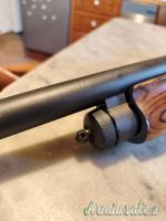 Remington 870 Calibro 12, canna rilfled. Con punto rossi.