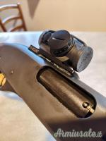 Remington 870 Calibro 12, canna rilfled. Con punto rossi.