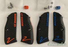CZ Shadow 2 - Guancette Lok Grips Thin Bogies con Incisione & Liner