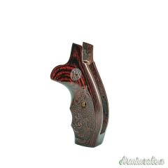 S&W Guance in Legno N Round Rosewood Checkered Engraved with Laser Logo