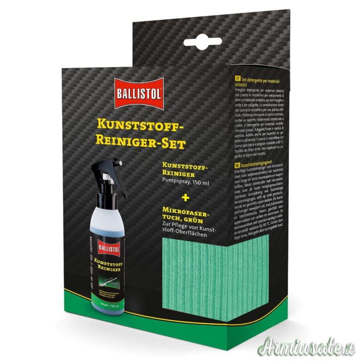BALLISTOL Kunststoff Reiniger Set per Parti in Plastica
