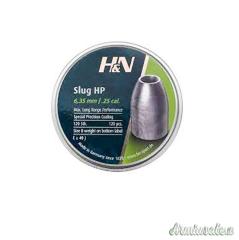 H&N Diabolo Slug HP 6.35mm .250 28gr>40J (120pz)