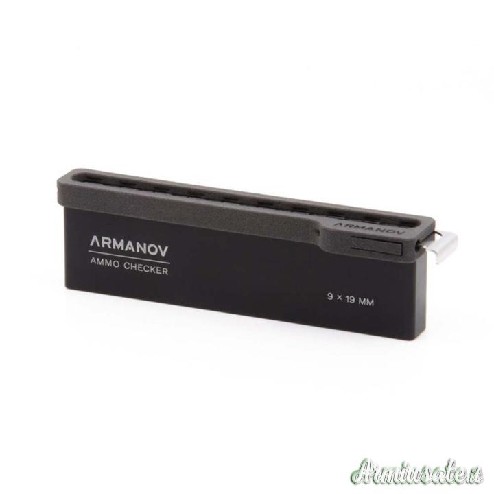 ARMANOV Ammo Checker Misurazione Altezza delle Cartucce con Misuratore OAL 10rnd 9x19mm