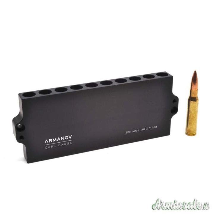 ARMANOV Ammo Checker 10 rnd Stackable Misurazione Altezza delle Cartucce Combinabile .308 Winchester