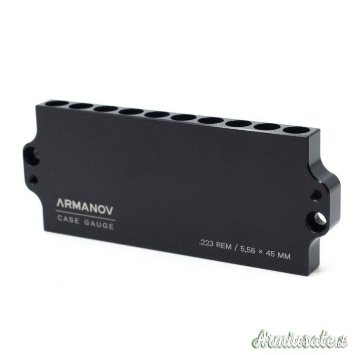 ARMANOV Ammo Checker 10 rnd Stackable Misurazione Altezza delle Cartucce Combinabile .223 Remington
