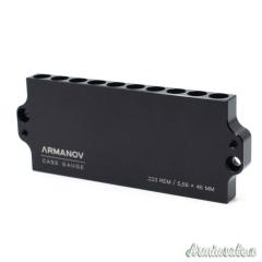 ARMANOV Ammo Checker 10 rnd Stackable Misurazione Altezza delle Cartucce Combinabile .223 Remington