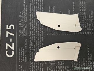 Guancette aluminio grigio CZ SP01 / SHADOW 2