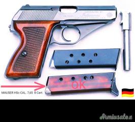 CERCO CARICATORE MAUSER HSC 7,65 CON PIEDINO APPOGGIO POLLICE