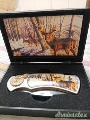Coltello tema caccia da collezione