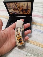 Coltello tema caccia da collezione
