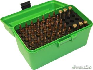 MTM Portacolpi H-50-RL Large Rifle Blu Trasparente