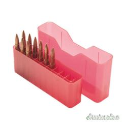 MTM Portacolpi J-20-MLD Rifle Medium LD Rosso Trasparente