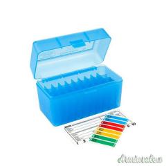 MTM Portacolpi RM-50 Rifle Medium Blu Trasparente