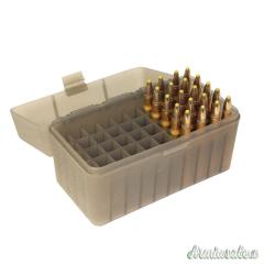MTM Portacolpi RM-50 Rifle Medium Grigio Trasparente