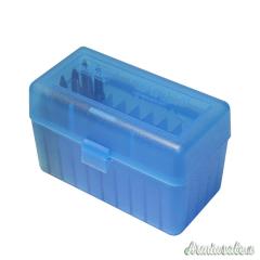 MTM Portacolpi RS-S-50 Rifle Small Blu Trasparente