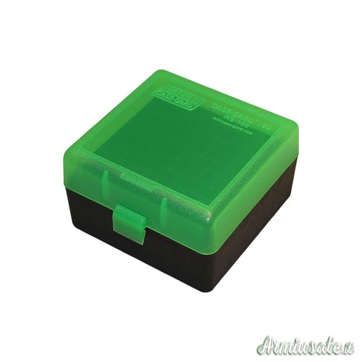 MTM Portacolpi RS-100 Rifle Small Nero-Verde Trasparente