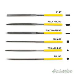 OTIS PRO+ Gunsmithing File Set di Lime assortite (6 pezzi)