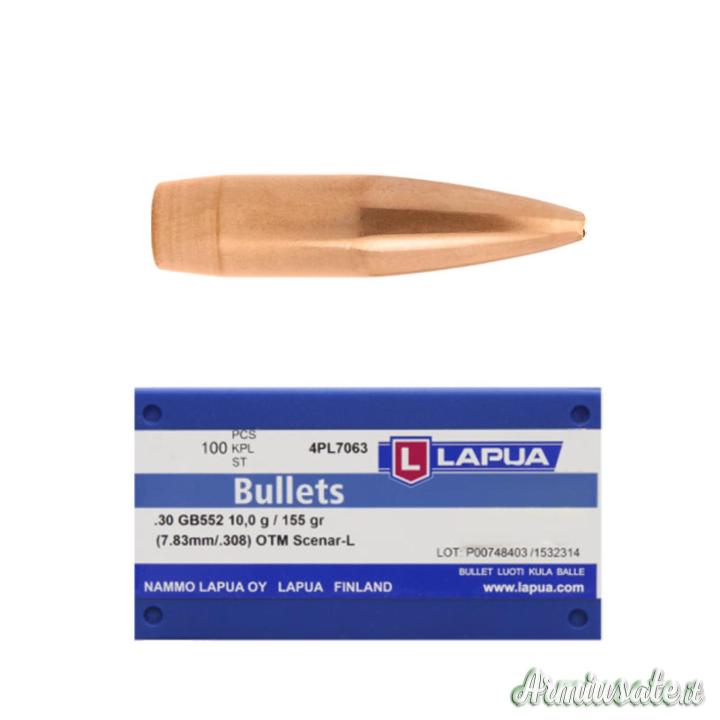 LAPUA Palle Scenar-L OTM GB552 308" 155gr (100pz) #4PL7063