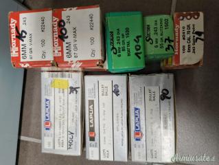 Ogive Calibro 22-250 calibro 6 calibro 6,5.