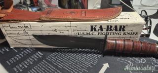 KA-BAR USMC FIGHTING/UTILITY PLAIN 1218 - coltello a lama fissa 125 - NUOVO