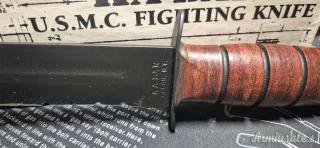 KA-BAR USMC FIGHTING/UTILITY PLAIN 1218 - coltello a lama fissa 125 - NUOVO