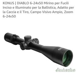 KONUS | DIABLO 6-24x50 per la Caccia e il Tiro