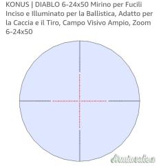 KONUS | DIABLO 6-24x50 per la Caccia e il Tiro