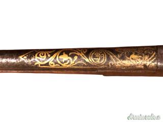 Antico fucile ottomano intarsi in oro cal. 24