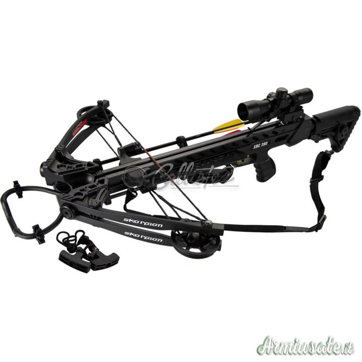 SKORPION Balestra XBC390 Nero 175 lbs + Kit Accessori