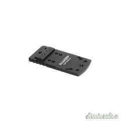 TONI SYSTEM Base piastrina a coda di rondine (tipo A) per red dot per Glock
