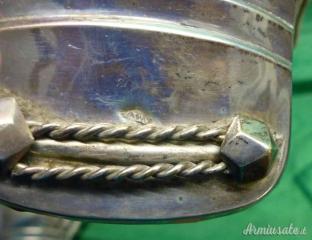 Spalline per ufficiale del Regio Esercito. Arma a piedi. Mod.1850 con scatola.