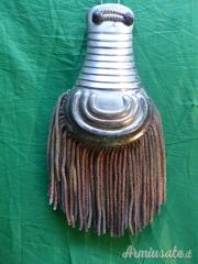 Spalline per ufficiale del Regio Esercito. Arma a piedi. Mod.1850. Argento 800.