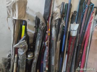 Lotto 180 canne da pesca