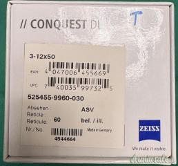 OTTICA ZEISS CONQUEST DL 3X12X50 RETICOLO 60 ILLUMINATO