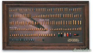 SPEER Bullet Display Board Chronology Quadro Cronologia cartucce Inerte