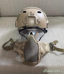 SET COMPLETO SOFTAIR (M4,BERETTA,PROTEZIONI,CASCO E 500 PALLINI CIRCA E TUTTO CIO CHE SI VEDE