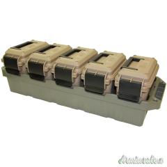 MTM AC5C Cassetta con 5-Can Ammo Crate Mini Dark Earth