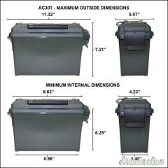 MTM AC30T Ammo Can .30 Cal Nero