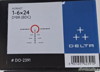 Ottica Delta Hornet 1-6x24 SFP Ret. D2MR MRAD