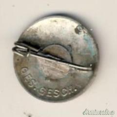 Spilla tedesca PRE-WW2 NUN ERST RECHT Germania RARA ORIGINALE NSDAP no medaglia croce elmetto
