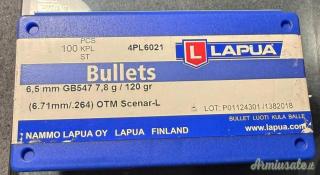 Palle carabina LAPUA cal. 6,5