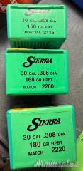 Palle SIERRA cal. 308 vari pesi