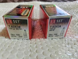 HORNADY SST 3142 Palle calibro 7,62x39.310'' 123 grani