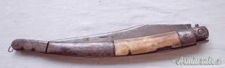 Coltello antico a serramanico francese o spagnolo 1800