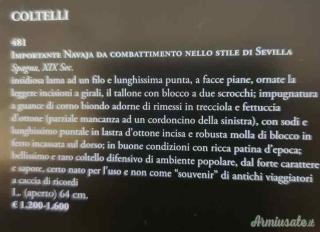 Navaja Antica da Combattimento XIX° Secolo