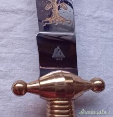 Coltello da caccia Indiana inox da esposizione manico in cervo