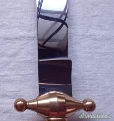 Coltello da caccia Indiana inox da esposizione manico in cervo