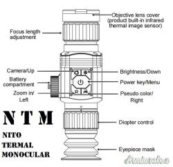 Monocolo termico, per carabina, nuovo con accessori.